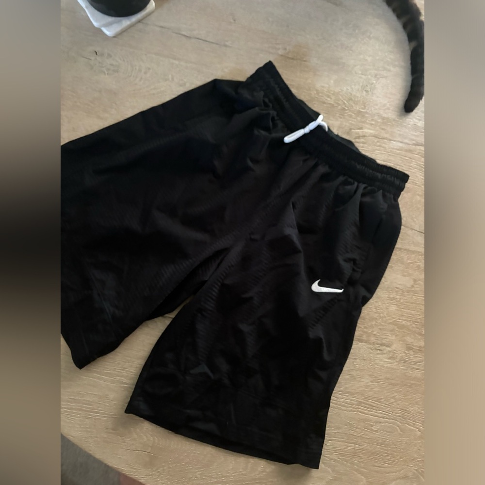 Nike Black Sports Shorts with White Logo men’s